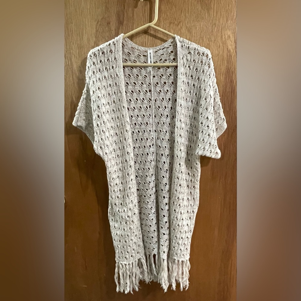 Cardigan - Bethany Mota long white OS